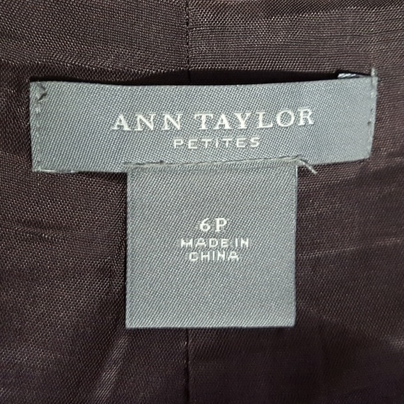 Ann Taylor Linen Blend Floral A-Line Skirt - Picture 5 of 6